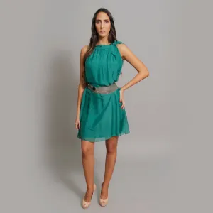 The Halter Silk Dress