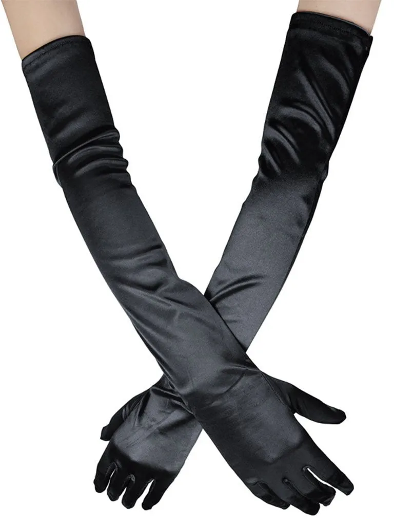 The Marvelous Mrs.Maisel Same Style Little Black Dress Set With Necklace And GLoves