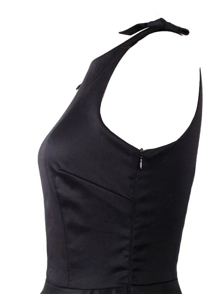 The Marvelous Mrs.Maisel Same Style Little Black Dress Set With Necklace And GLoves