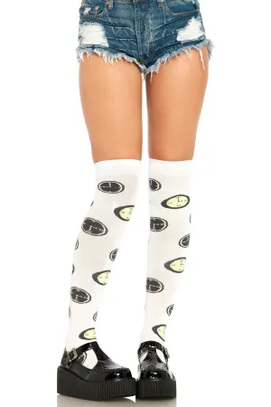 Tick Tock Over The Knee Socks