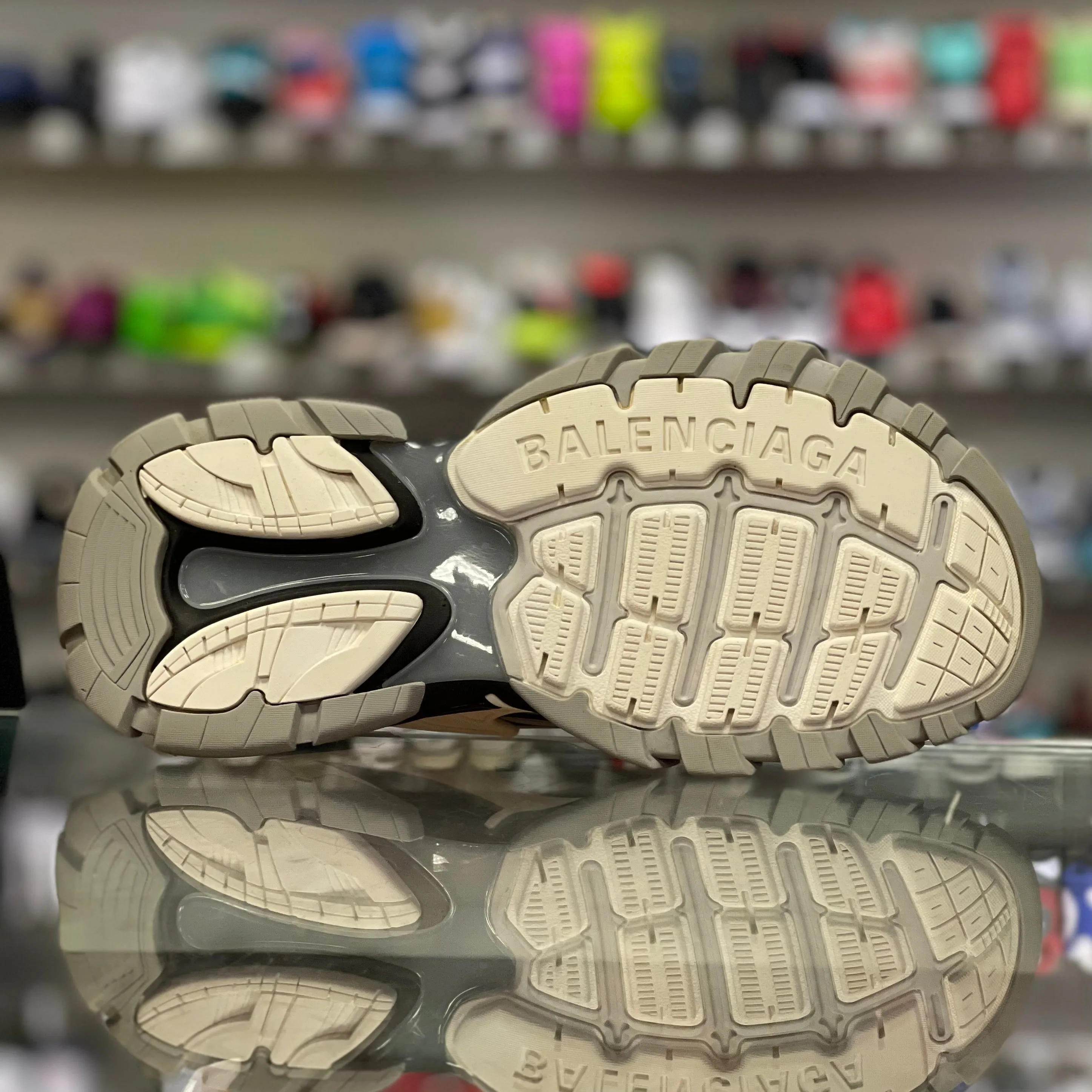 Track Sandals “Grey White Black”