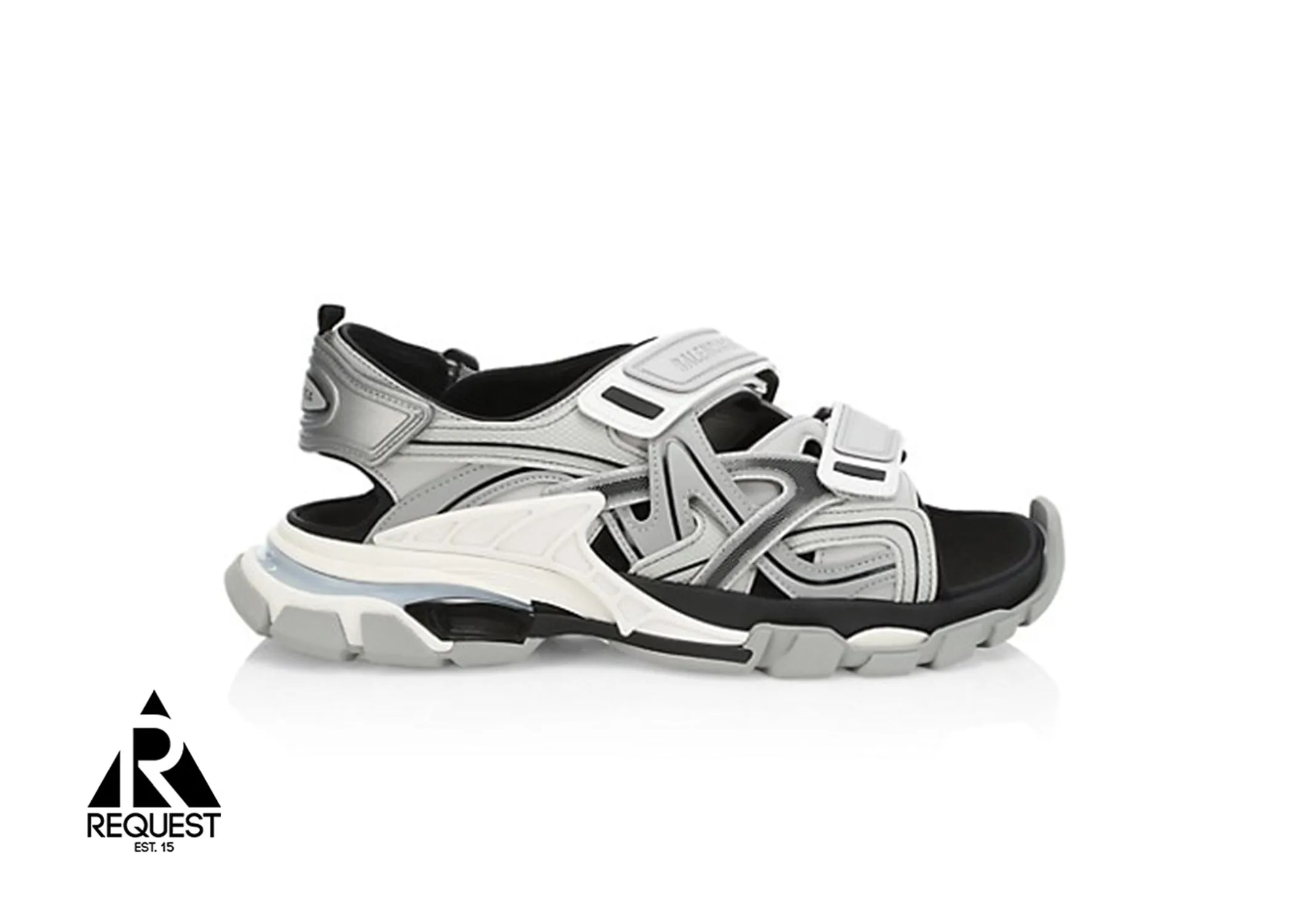 Track Sandals “Grey White Black”