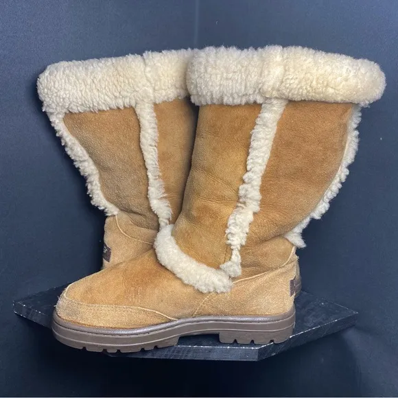 Ugg Sundance calf high chestnut boots