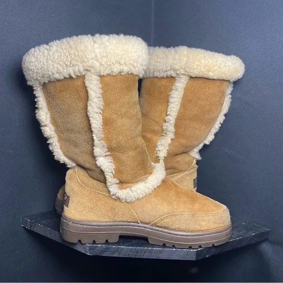 Ugg Sundance calf high chestnut boots
