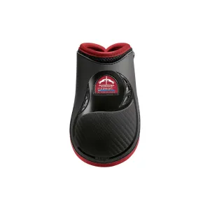 Verdus Carbon Gel Vento Rear Leg Fetlock Boot - Double Ventilation - Black/Bordeaux