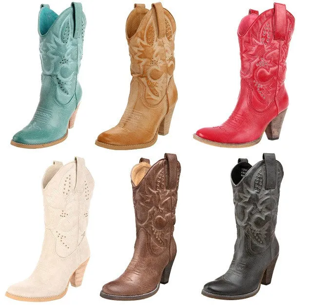 Very Volatile | Denver Cowgirl Boots Red
