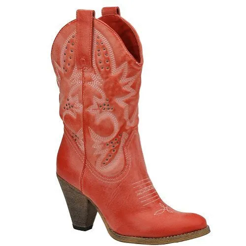 Very Volatile | Denver Cowgirl Boots Red
