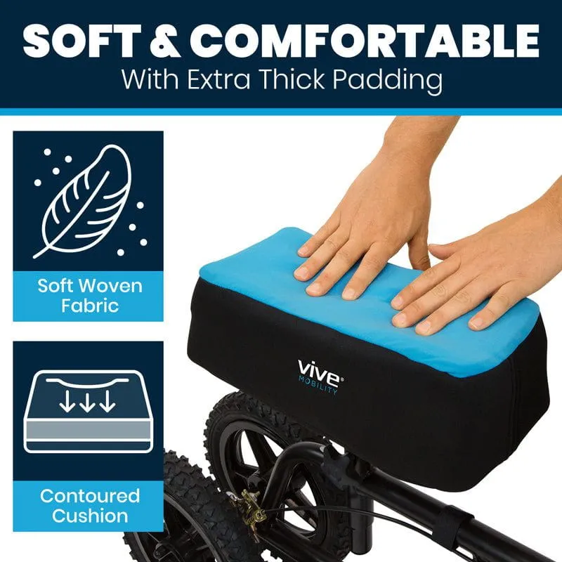 Vive Mobility Foam Knee Walker Pad with Comfort Gel