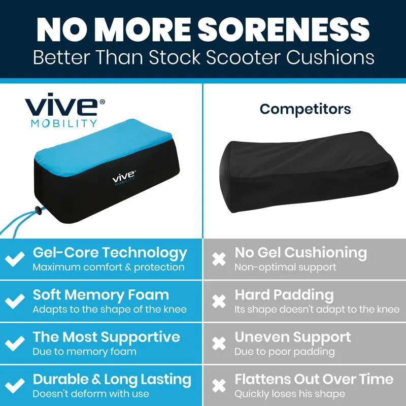 Vive Mobility Foam Knee Walker Pad with Comfort Gel