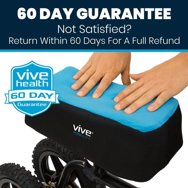 Vive Mobility Foam Knee Walker Pad with Comfort Gel