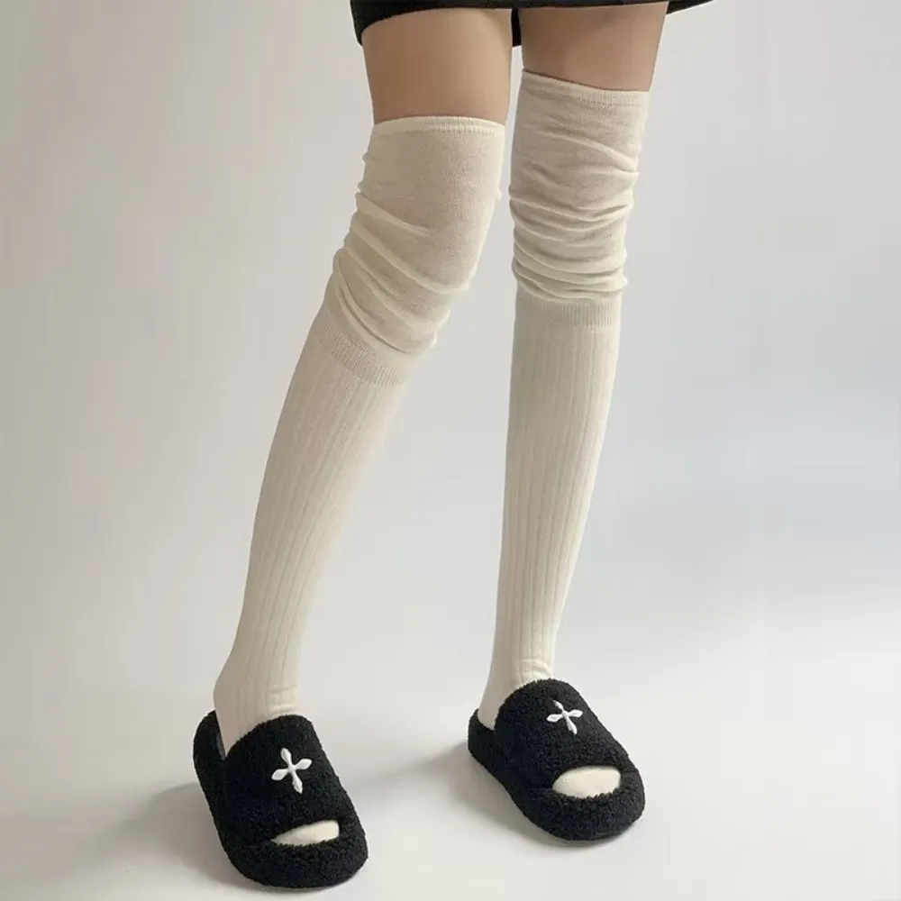 Women's Solid Color Warm Over-the-Knee Socks