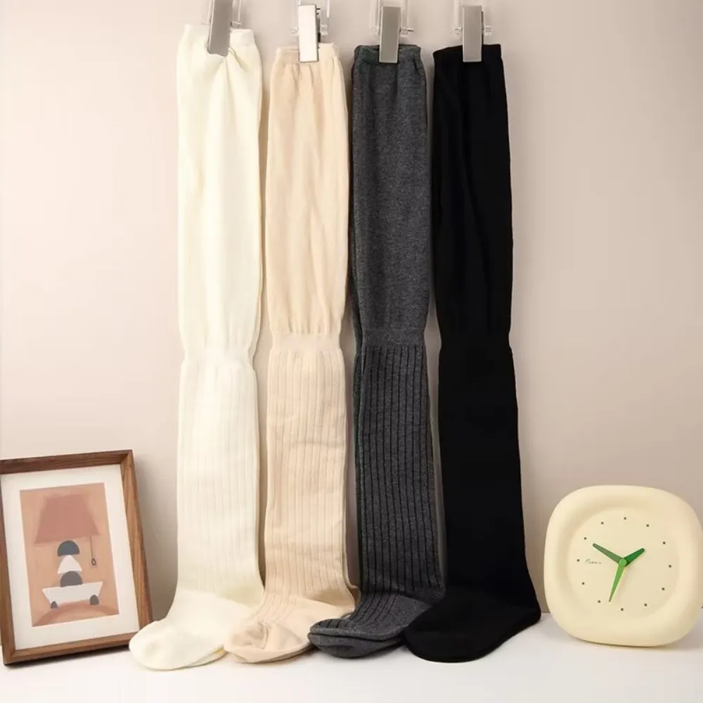 Women's Solid Color Warm Over-the-Knee Socks