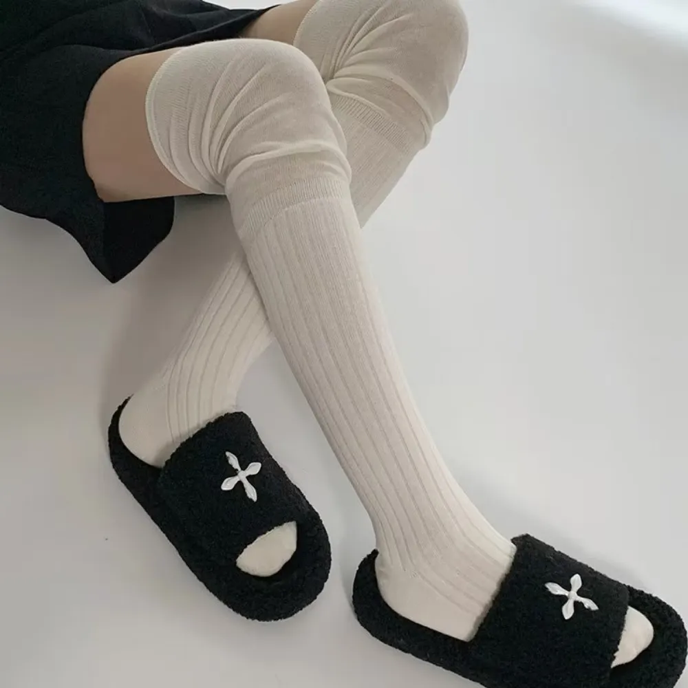 Women's Solid Color Warm Over-the-Knee Socks