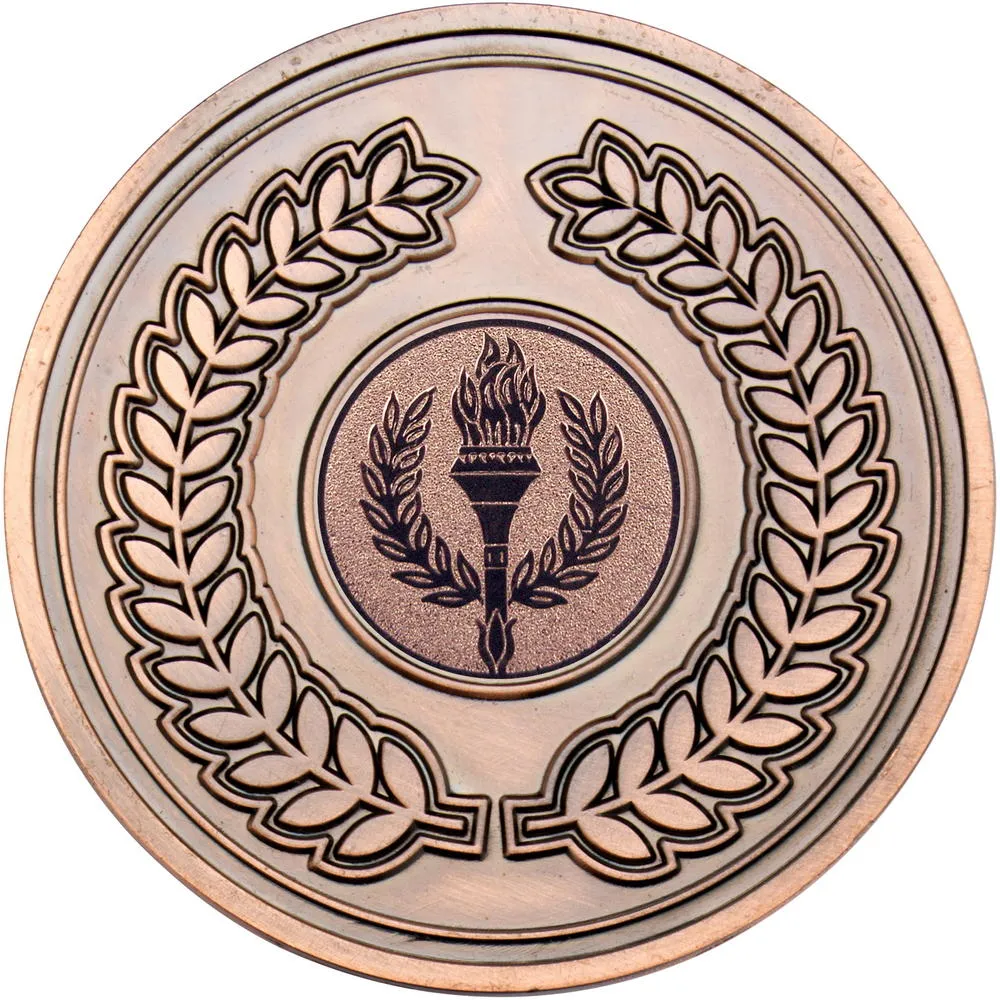 Wreath Medallion (1in Centre) - Bronze 2.75in
